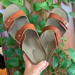 Madden Girl Birk Style Slide Sandals